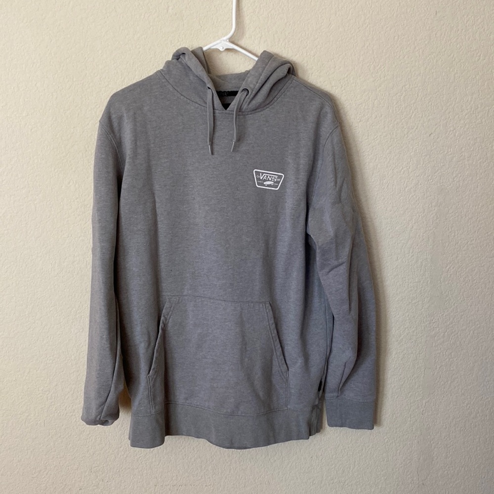 vans grey logo hoodie
